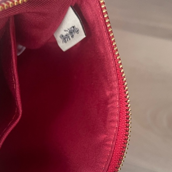 Red Coach Wristlet - Picture 3 of 5